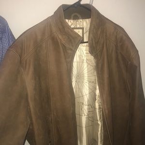 Jos. A. Banks leather coat